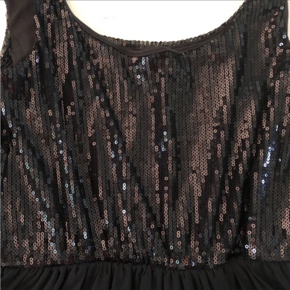 Nollie Sequins Bodice Black Dress Xsmall - Picture 3 of 6